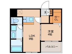 フランディオール吉塚の物件間取画像